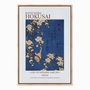 Quadro em Tela Canvas Dom Fafe e Flores de Cerejeira Chorona de Kathushika Hokusai