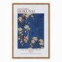 Quadro em Tela Canvas Dom Fafe e Flores de Cerejeira Chorona de Kathushika Hokusai