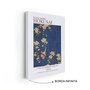 Quadro em Tela Canvas Dom Fafe e Flores de Cerejeira Chorona de Kathushika Hokusai