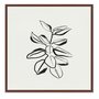 Quadro Em Tela Canvas Esboço Planta Estilo Japandi