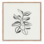 Quadro Em Tela Canvas Esboço Planta Estilo Japandi