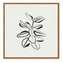 Quadro Em Tela Canvas Esboço Planta Estilo Japandi
