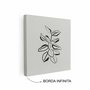 Quadro Em Tela Canvas Esboço Planta Estilo Japandi