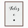 Quadro em Tela Canvas Feliz e Ponto