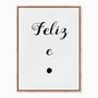 Quadro em Tela Canvas Feliz e Ponto