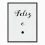 Quadro em Tela Canvas Feliz e Ponto