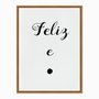 Quadro em Tela Canvas Feliz e Ponto