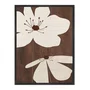 Quadro Em Tela Canvas Floral Chocolate Estilo Modern Heritage