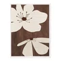 Quadro Em Tela Canvas Floral Chocolate Estilo Modern Heritage