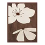 Quadro Em Tela Canvas Floral Chocolate Estilo Modern Heritage