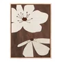 Quadro Em Tela Canvas Floral Chocolate Estilo Modern Heritage