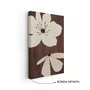 Quadro Em Tela Canvas Floral Chocolate Estilo Modern Heritage