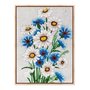Quadro Em Tela Canvas Flores Margaridas Vintage Farmhouse