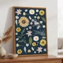 Quadro Em Tela Canvas Flores Silvestres Estilo Modern Heritage