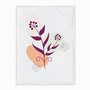 Quadro em Tela Canvas Folhagem Roxa
