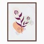Quadro em Tela Canvas Folhagem Roxa