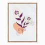 Quadro em Tela Canvas Folhagem Roxa