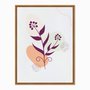 Quadro em Tela Canvas Folhagem Roxa