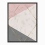 Quadro em Tela Canvas Geométrico Triângulo Bege