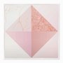 Quadro em Tela Canvas Geométrico Triângulos Rose