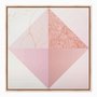 Quadro em Tela Canvas Geométrico Triângulos Rose