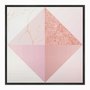 Quadro em Tela Canvas Geométrico Triângulos Rose