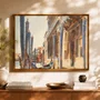 Quadro Em Tela Canvas Gôndolas Ancoradas no Grande Canal por John Singer Sargen