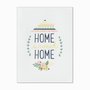 Quadro em Tela Canvas Home Sweet Home com Flores