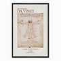 Quadro em Tela Canvas Homem Vitruviano de Leonardo da Vinci