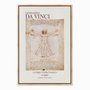Quadro em Tela Canvas Homem Vitruviano de Leonardo da Vinci