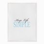 Quadro em Tela Canvas Keep Life Simple