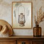 Quadro Em Tela Canvas Lampião Vintage Farmhouse
