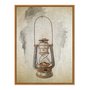 Quadro Em Tela Canvas Lampião Vintage Farmhouse