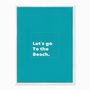 Quadro em Tela Canvas Let's Go to the Beach