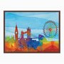 Quadro em Tela Canvas London Aquarela