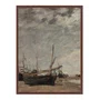 Quadro Em Tela Canvas "Maré Baixa, Veleiros Encalhados" de Eugène Boudin