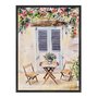 Quadro Em Tela Canvas Mesa E Cadeiras De Madeira Vintage
