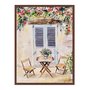 Quadro Em Tela Canvas Mesa E Cadeiras De Madeira Vintage