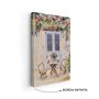 Quadro Em Tela Canvas Mesa E Cadeiras De Madeira Vintage