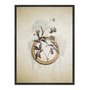 Quadro Em Tela Canvas Molduras Com Flores Vintage