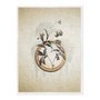 Quadro Em Tela Canvas Molduras Com Flores Vintage