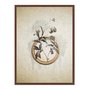 Quadro Em Tela Canvas Molduras Com Flores Vintage