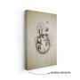 Quadro Em Tela Canvas Molduras Com Flores Vintage