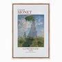 Quadro em Tela Canvas Mulher com Sombrinha de Claude Monet
