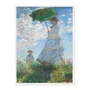 Quadro Em Tela Canvas "Mulher Com um Guarda-Sol" de Claude Monet