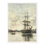 Quadro Em Tela Canvas "Navio no Touques" de Eugène Boudin