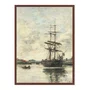 Quadro Em Tela Canvas "Navio no Touques" de Eugène Boudin