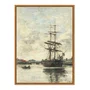 Quadro Em Tela Canvas "Navio no Touques" de Eugène Boudin