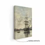 Quadro Em Tela Canvas "Navio no Touques" de Eugène Boudin
