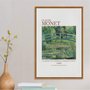Quadro em Tela Canvas Nenúfares e Ponte Japonesa de Claude Monet